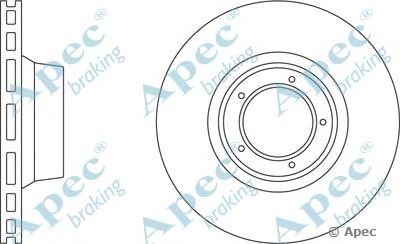 APEC BRAKING dsk672 -  Тормозной диск